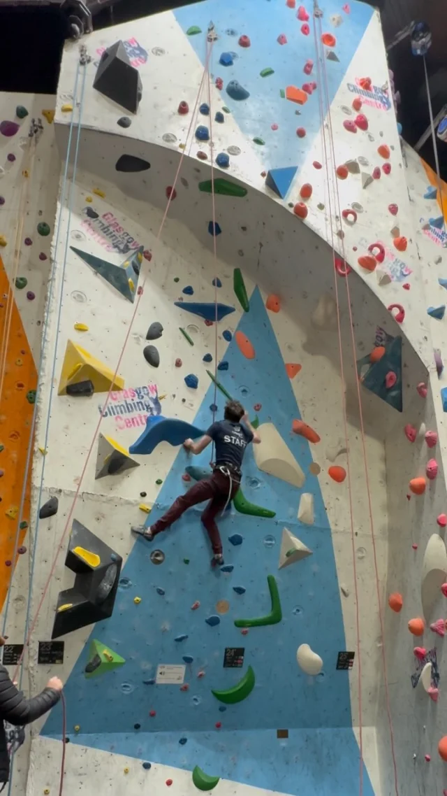 It’s time for some beta! 🧗‍♂️⠀
⠀
New routes up in Back Wall. Here is the Red 6b on the middle panel. Come and give them a try. ⠀
⠀
#climbing #glasgowclimbingcentre #sportclimbing #climbscotland #whatsnewwithroutesetting #climbingcontent